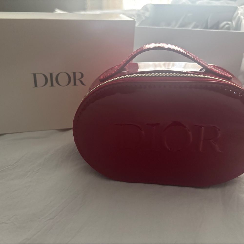 Dior Glossy Red Cosmetic Case